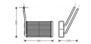 AU6195 Výmenník tepla vnútorného kúrenia AVA QUALITY COOLING