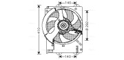 AU7501 Ventilátor chladenia motora AVA QUALITY COOLING