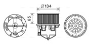 AU8222 Vnútorný ventilátor AVA QUALITY COOLING