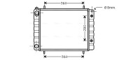 AUA2082 Chladič motora AVA QUALITY COOLING