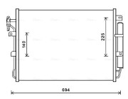 AUA5215D Kondenzátor klimatizácie AVA QUALITY COOLING