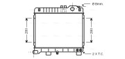 BW2151 Chladič motora AVA QUALITY COOLING