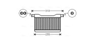 BW6382 Výmenník tepla vnútorného kúrenia AVA QUALITY COOLING