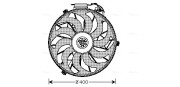 BW7507 Ventilátor chladenia motora AVA QUALITY COOLING