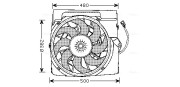 BW7511 Ventilátor chladenia motora AVA QUALITY COOLING