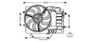 BW7516 Ventilátor chladenia motora AVA QUALITY COOLING