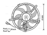 BW7534 Ventilátor chladenia motora AVA QUALITY COOLING