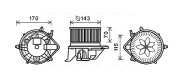 BW8461 Vnútorný ventilátor AVA QUALITY COOLING