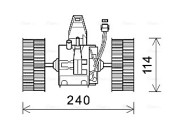 BW8491 Vnútorný ventilátor AVA QUALITY COOLING