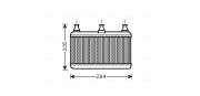 BWA6341 Výmenník tepla vnútorného kúrenia AVA QUALITY COOLING