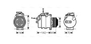 BWAK411 Kompresor klimatizácie AVA QUALITY COOLING