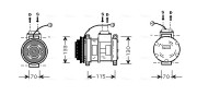 BWK065 Kompresor klimatizácie AVA QUALITY COOLING