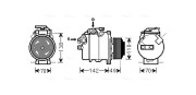 BWK411 Kompresor klimatizácie AVA QUALITY COOLING