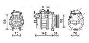 BWK417 Kompresor klimatizácie AVA QUALITY COOLING