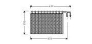 BWV268 Výparník klimatizácie AVA QUALITY COOLING