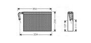 BWV305 Výparník klimatizácie AVA QUALITY COOLING