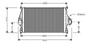 CN4050 Chladič plniaceho vzduchu AVA QUALITY COOLING