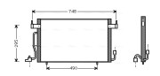 CN5141 Kondenzátor klimatizácie AVA QUALITY COOLING