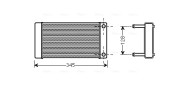 CN6265 Výmenník tepla vnútorného kúrenia AVA QUALITY COOLING