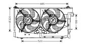 CN7516 Ventilátor chladenia motora AVA QUALITY COOLING