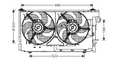 CN7522 Ventilátor chladenia motora AVA QUALITY COOLING