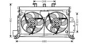 CN7521 Ventilátor chladenia motora AVA QUALITY COOLING