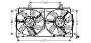 CN7523 Ventilátor chladenia motora AVA QUALITY COOLING