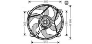 CN7529 Ventilátor chladenia motora AVA QUALITY COOLING