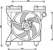 CN7547 Ventilátor chladenia motora AVA QUALITY COOLING