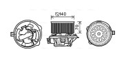 CN8288 Vnútorný ventilátor AVA QUALITY COOLING