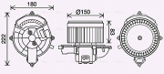 CN8310 Vnútorný ventilátor AVA QUALITY COOLING