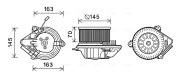 CN8515 Vnútorný ventilátor AVA QUALITY COOLING