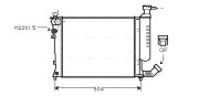 CNA2059 Chladič motora AVA QUALITY COOLING