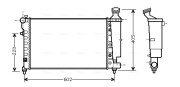 CNA2196 Chladič motora AVA QUALITY COOLING