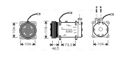 CNAK030 Kompresor klimatizácie AVA QUALITY COOLING