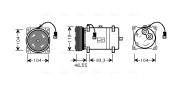 CNAK161 Kompresor klimatizácie AVA QUALITY COOLING
