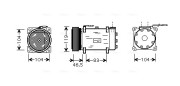 CNK160 Kompresor klimatizácie AVA QUALITY COOLING