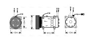 CNK179 Kompresor klimatizácie AVA QUALITY COOLING