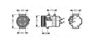 CNK253 Kompresor klimatizácie AVA QUALITY COOLING