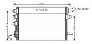 CR5088 Kondenzátor klimatizácie AVA QUALITY COOLING