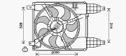 CT7504 Ventilátor chladenia motora AVA QUALITY COOLING