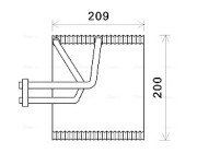 CTV045 Výparník klimatizácie AVA QUALITY COOLING