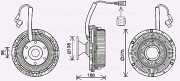 DFC074 Spojka ventilátora chladenia AVA QUALITY COOLING