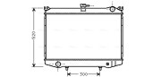 DN2041 Chladič motora AVA QUALITY COOLING