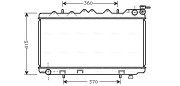 DN2135 Chladič motora AVA QUALITY COOLING