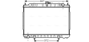 DN2240 Chladič motora AVA QUALITY COOLING