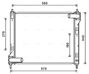 DN2354 Chladič motora AVA QUALITY COOLING