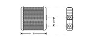 DN6139 Výmenník tepla vnútorného kúrenia AVA QUALITY COOLING