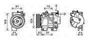 DNK335 Kompresor klimatizácie AVA QUALITY COOLING