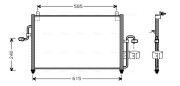 DW5011 Kondenzátor klimatizácie AVA QUALITY COOLING